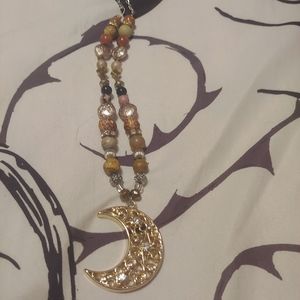 A 23 in handmade beaded necklace